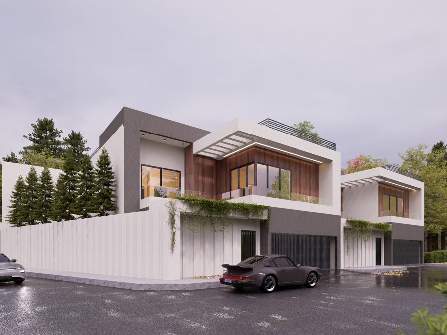 Perspective de la villa 2 à Bingerville – Bregbo