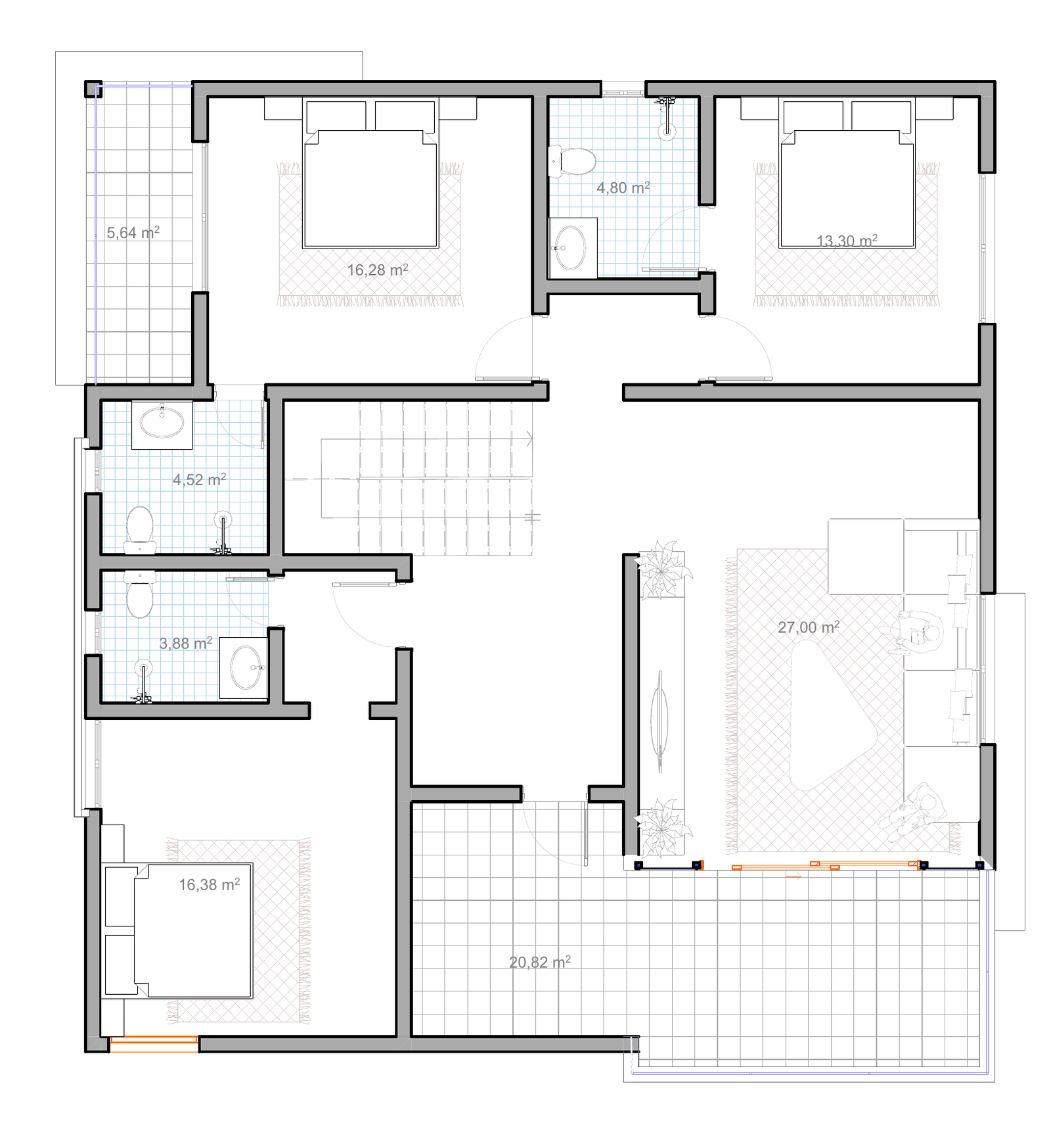 Plan RDC - Duplex Domino Abidjan