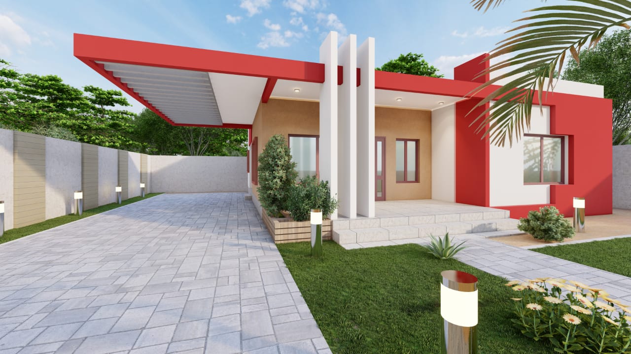 Façade arrière - Duplex Océan Ouagadougou