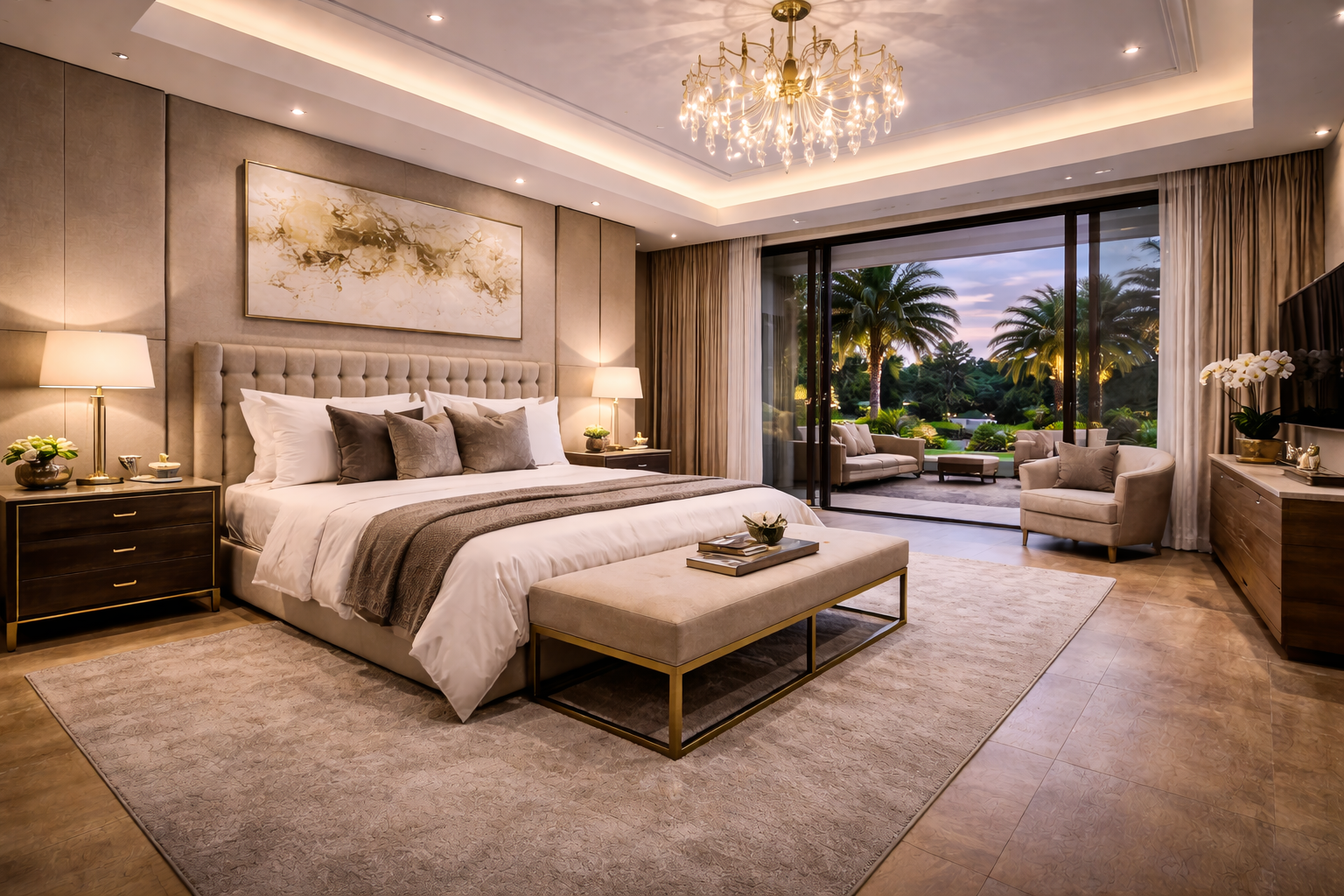Chambre principale - Duplex Rubi Premium Abidjan