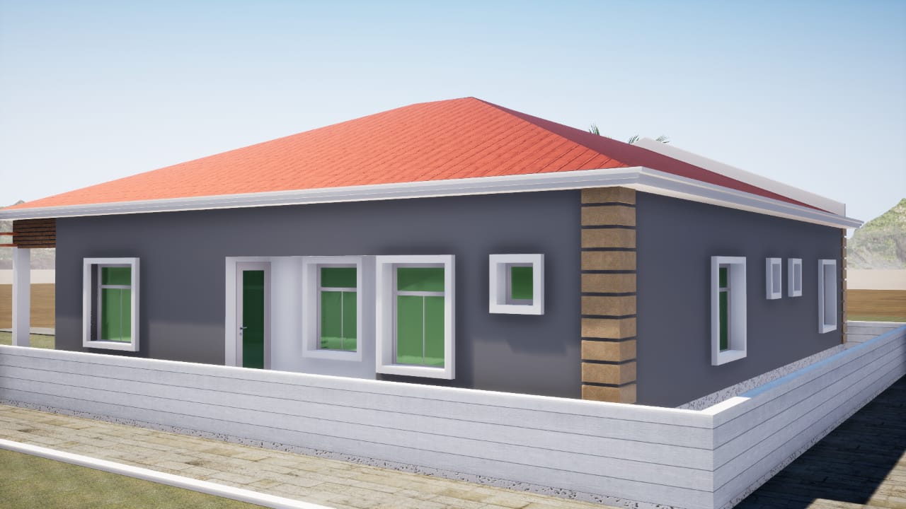 Façade arrière - Duplex Rubi Premium Ouagadougou